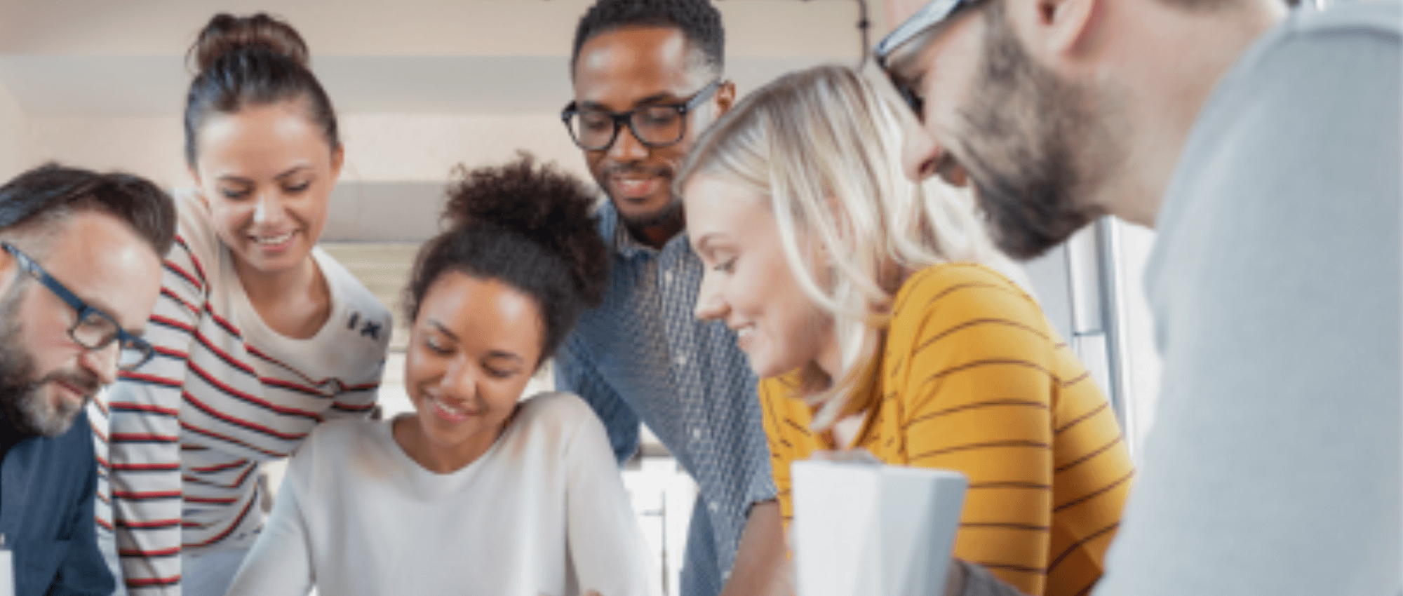 Diverse people in an office